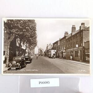 Vintage 1953 Postcard Sankey Street Warrington England UK Valentine's Photo B&W